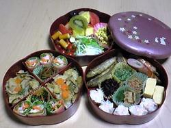 ３段重のお弁当